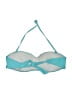 Assorted Brands Solid Teal Swimsuit Top Size L - photo 2