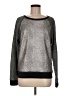 Express 100% Cotton Metallic Silver Pullover Sweater Size M - photo 1