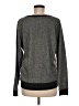 Express 100% Cotton Metallic Silver Pullover Sweater Size M - photo 2