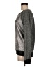 Express 100% Cotton Metallic Silver Pullover Sweater Size M - photo 5