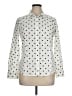 Talbots Polka Dots Ivory Long Sleeve Blouse Size 14 - photo 1