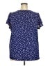 Papermoon 100% Polyester Stars Blue Short Sleeve Blouse Size 2X - photo 2