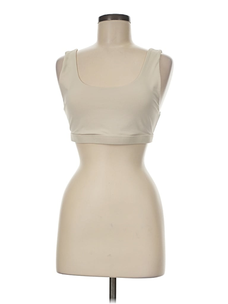 Pre-owned Fabletics Tank Top Ivory Strapless Neckline Tops