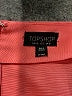Topshop 100% Polyester Orange Pink Skort Size 6 - photo 3
