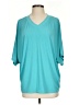 Unbranded Teal 3/4 Sleeve T-Shirt Size S - photo 1