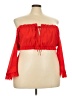Choosy Red 3/4 Sleeve Blouse Size 16 - photo 1