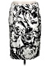 Max Mara 100% Cotton Print Gray Formal Skirt One size - photo 1
