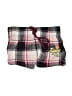 Justice 100% Polyester Plaid Pink Shorts Size 5 - 6 - photo 1