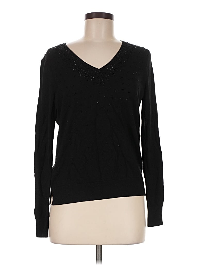 Pre-owned Ann Taylor Pullover Sweater In Black