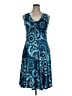 Assorted Brands Paisley Blue Casual Dress Size XL - photo 1