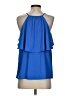 Ann Taylor 100% Rayon Blue Tank Top Size S - photo 2