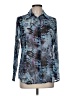 CAbi Print Blue Long Sleeve Blouse Size M - photo 1