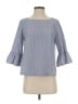 Madewell Blue 3/4 Sleeve Blouse Size S - photo 1
