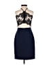Mason Solid Blue Cocktail Dress Size 0 - photo 2