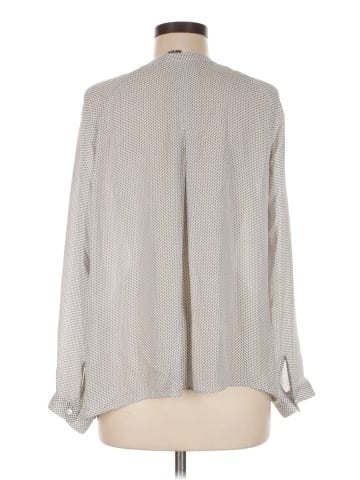 Vince. Long Sleeve Silk Top (view 2)