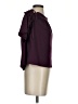 Lovely J Burgundy Short Sleeve Blouse Size M - photo 4