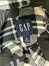 Gap 100% Cotton Plaid Black Long Sleeve Button-Down Shirt Size M - photo 7