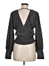 ASTR The Label Gray Long Sleeve Blouse Size M - photo 2