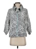 Ruby Rd. 100% Polyester Animal Print Gray Windbreaker Size S (petite) - photo 1