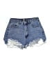 Missguided Blue Denim Shorts Size 4 Petite - photo 1