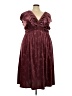 Eyeshadow Burgundy Cocktail Dress Size 2X - photo 1