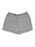 Garnet Hill 100% Tencel Chevron-herringbone Gray Shorts Size 8 - photo 1