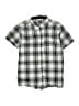 DKNY 100% Cotton Plaid Gray Short Sleeve Button-Down Shirt Size 10 - photo 1