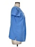 Lands' End 100% Polyester Blue Short Sleeve Blouse Size 6 - photo 4