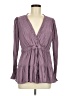 Torrid Purple Long Sleeve Blouse Size Med Plus (00) - photo 1