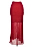 RIVIR Solid Red Formal Skirt Size M - photo 2