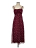 No Boundaries 100% Polyester Hearts Burgundy Casual Dress Size XS - photo 1