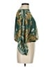Max Studio Floral Green 3/4 Sleeve Blouse Size M - photo 4