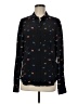 Rails Hearts Black Long Sleeve Blouse Size M - photo 1