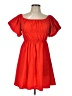 C+D+M Collection 100% Polyester Solid Red Casual Dress Size L - photo 1