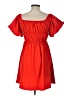 C+D+M Collection 100% Polyester Solid Red Casual Dress Size L - photo 2