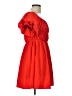 C+D+M Collection 100% Polyester Solid Red Casual Dress Size L - photo 4