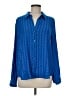 L'Agence Blue Long Sleeve Blouse Size Med (2) - photo 1
