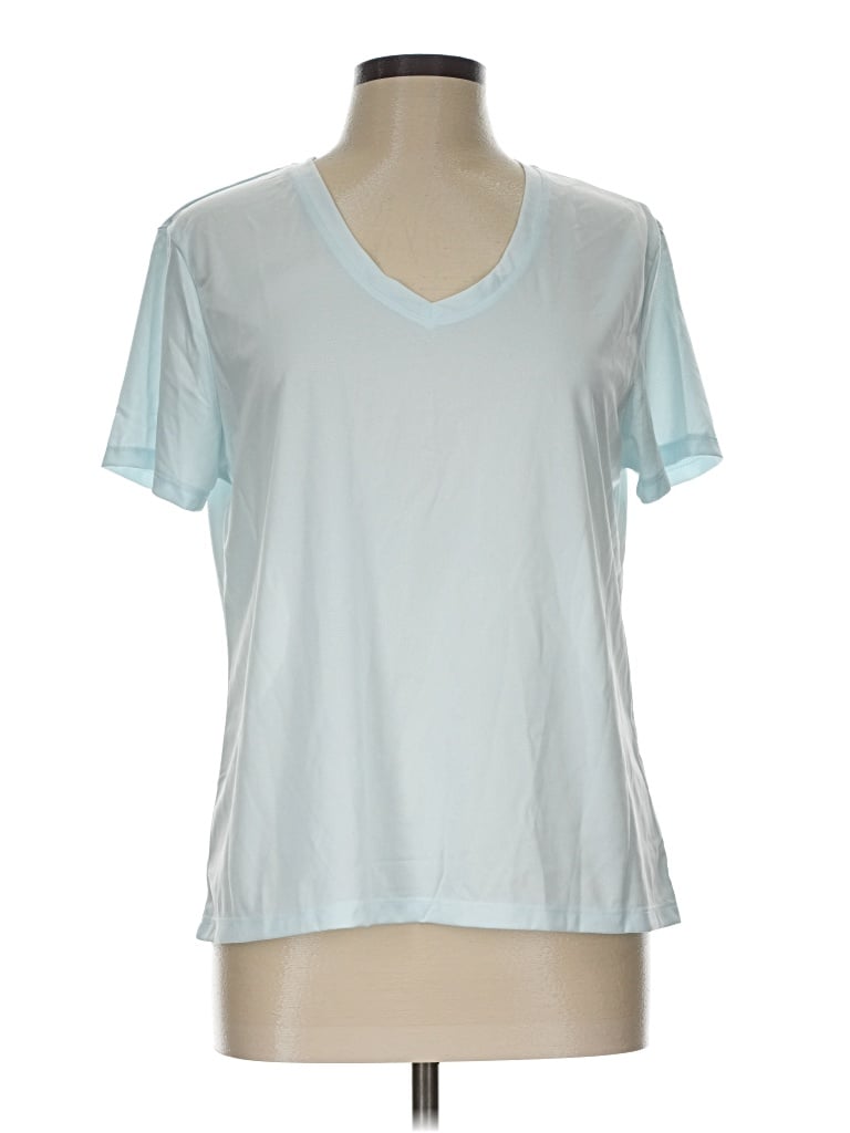 Pre-owned Athletic Works Short Sleeve T-shirt In Blue