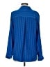 L'Agence Blue Long Sleeve Blouse Size Med (2) - photo 2
