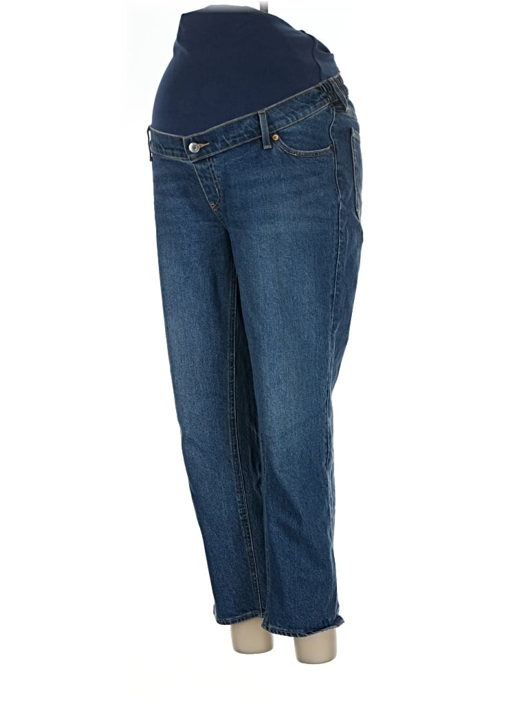 Pre-owned H&m Mama Jeans In Blue