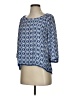 Xhilaration 100% Polyester Blue 3/4 Sleeve Blouse Size S - photo 1