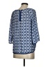 Xhilaration 100% Polyester Blue 3/4 Sleeve Blouse Size S - photo 2