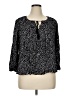 Old Navy 100% Rayon Black 3/4 Sleeve Blouse Size XL - photo 1