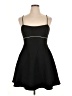 Lush 100% Polyester Solid Black Cocktail Dress Size XL - photo 1