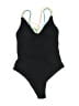 Unbranded Graphic Black One Piece Swimsuit Size L - photo 1