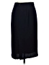 J.Crew 100% Wool Solid Blue Black Wool Skirt Size 4 (petite) - photo 2