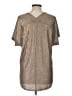 She + Sky Metallic Tan Short Sleeve Top Size L - photo 2