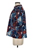 Hailey & Co. 100% Polyester Floral Blue Short Sleeve Blouse Size S - photo 5