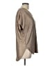 She + Sky Metallic Tan Short Sleeve Top Size L - photo 4