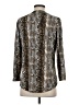 Always Indigo Animal Print Silver 3/4 Sleeve Blouse Size S - photo 2